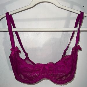 Agent Provocateur Magenta Lace Bra